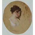 thumbnail image 2 of Louis Léopold Boilly 20x22 Gold Ornate Framed and Double Matted Museum Art Print Titled - Profile of a Young Woman's Head (circa 1794), 2 of 4