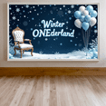 thumbnail image 5 of LUUFILx Winter Wonderland Party Decoration Background for First Birthday Photography Props Photo Backdrop 1st Birthday Celebration Banner Event Supplies, 5 of 8