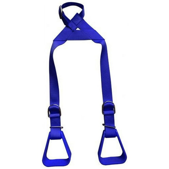 Showman Heavy Duty Nylon Buddy Stirrups for Kids Royal Blue