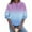 Purple, variant on Makaor Sweatshirt Women Crew Neck Tops Fleece Long Sleeve Pullover Gradient Casual Fall Clothes Green L