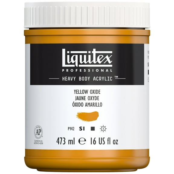 Liquitex Professional Heavy Body Acrylic Color, 16 oz., Yellow Oxide