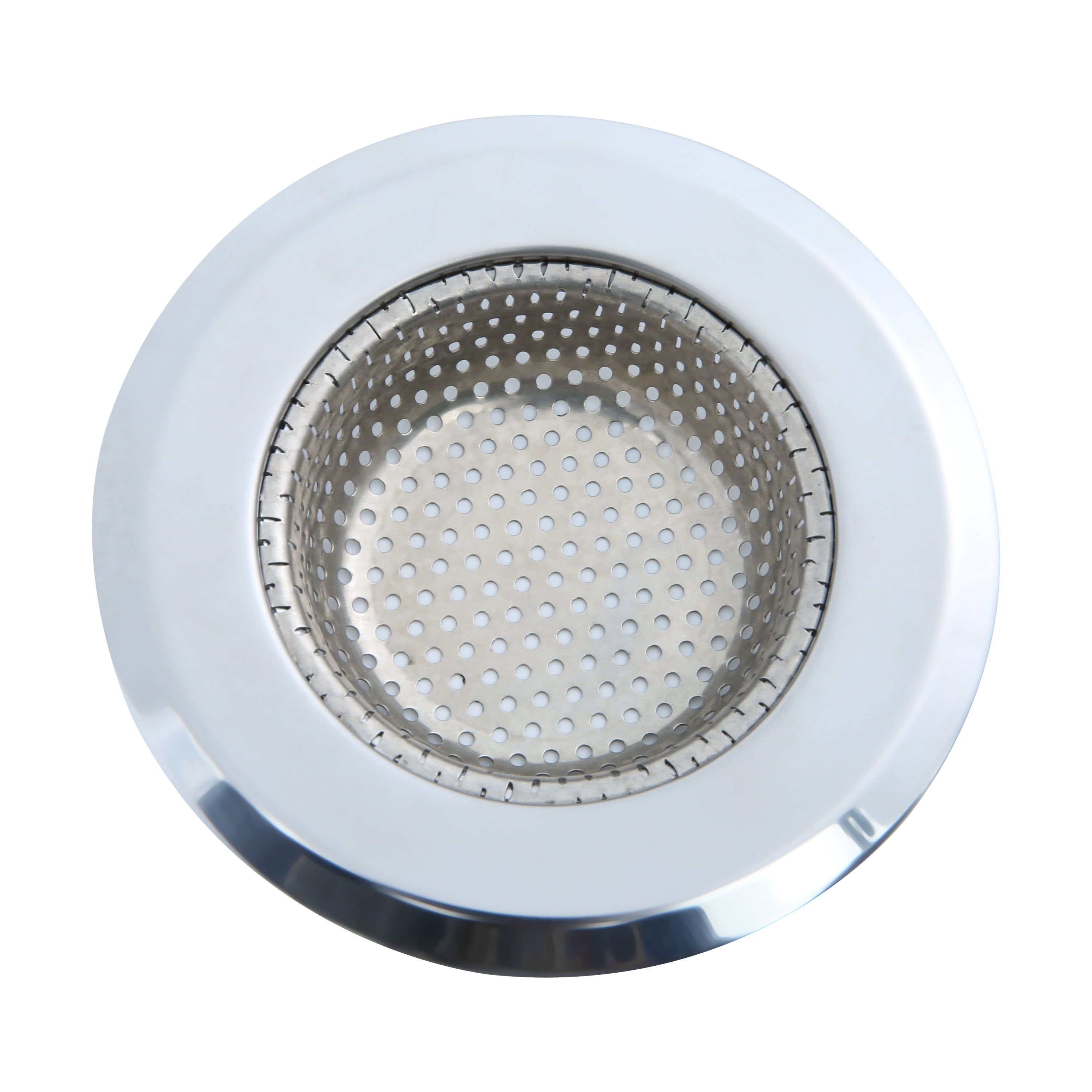 Mainstays Stainless Steel Kitchen Sink Drain Strainer 4.45" - Durable Food Catcher Chrome
