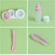 thumbnail image 4 of Estuche para 5 pares de lentes de contacto, estuche para lentes de contacto, kit de viaje portátil, estuche colorido para guardar lentes de contacto, color rosa, 4 of 5