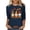 #0043-Multicolor, variant on Uootdi Halloween Womens Tops Crew Neck Witch Bat Print 3/4 Sleeve Tops for Women Plus Size Loose Fit Autumn Outdoor Trip Lightweight Womens Blouses Gift