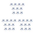 thumbnail image 3 of Guardoinrt 10 Pack Bow Pull Decor Multi-colors Festive Packing Hand-Pulled Flower Heart/Light Blue 3Set, 3 of 6
