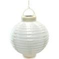 thumbnail image 1 of Lumabase 71503 Lanternes Solaires en Nylon de 8 Po&44; Blanc - 3 Chiffres, 1 of 10