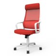 thumbnail image 2 of Furniture of America Tilah Chaise de Bureau Réglable en Métal et Maille, Rouge, 2 of 15
