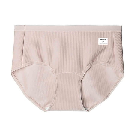 TMOYZQ Women s Cotton Underwear High Waist Stretch Briefs Soft Underpants Ladies Full Coverage Panties Available in Plus Size on Clearance