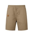 thumbnail image 4 of UngA Boys Athletic Shorts Bermuda Kids Elastic Waisted Pull on Youth Casual Sweat Gym Running Shorts with Pockets (Khaki,7-8 Years), 4 of 4
