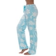 thumbnail image 2 of Just Love Fleece Pajama Pants for Women Sleepwear PJs (Embossed Snowflake - Blue, Medium), 2 of 3