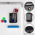 thumbnail image 3 of Happon Magnetic Pencil Holder, Black Semicircle Mesh Metal Pen Basket, Writing Storage Organizer for Whiteboard, Blackboard, Kitchen, Locker, Home Office, 3 of 6