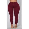thumbnail image 3 of Pantalon Jean Moulant Décontracté en Denim Extensible pour Femmes, Taille Haute, Leggings, Jeans, Pantalons, 3 of 6