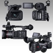 Canon XF605 UHD 4K HDR Pro Camcorder International Model - Includes: 2x 128GB Extreme Memory Cards, Ultra-Bright LED Video Light & Much More (25pc Bundle)