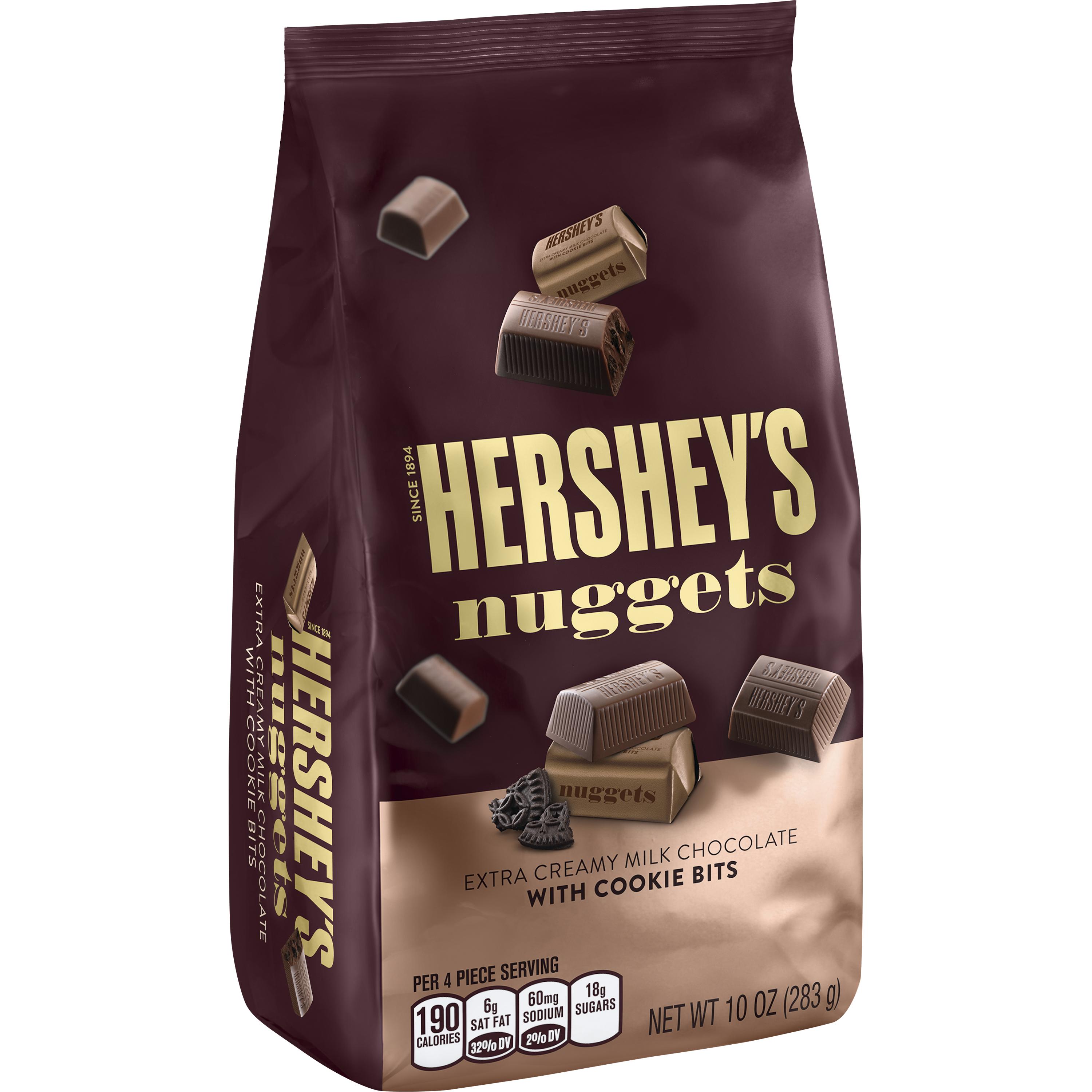 HERSHEYS NUGGETS Extra Creamy Milk Chocolate with Cookie Bits, 10 oz by The Hershey Company