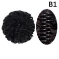 thumbnail image 1 of Piezas de cabello falsas elásticas Scrunchy para las mujeres Pin de agarre rizado del clip del pan del cabello sintético Chignon, 1 of 8