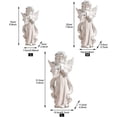thumbnail image 2 of Figura de ángel de la guarda de resina - Figura de ángel de jardín - Alas - Chica adorable(S), 2 of 4