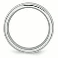 thumbnail image 2 of Cobalt Satin and Polished Ridged Edge 8mm Band Ring 8 Size, 2 of 6