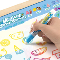 thumbnail image 3 of "Magic Water Doodle Mat for Kids - Reusable XL 80x60cm Drawing Pad with 3 Brushes & Learning Accessories, Mess-Free Educational Toy", 3 of 7