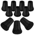 thumbnail image 4 of Zcyifa cane tip 10pcs Replacement Rubber Cane Tips Hiking Pole Feet for Canes Hiking Pole Crutch Walking Sticks Walkers Outdoor Activities Black, 4 of 11