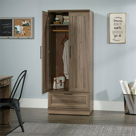 Sauder Homeplus Wardrobe Armoire In Salt Oak Walmart Canada