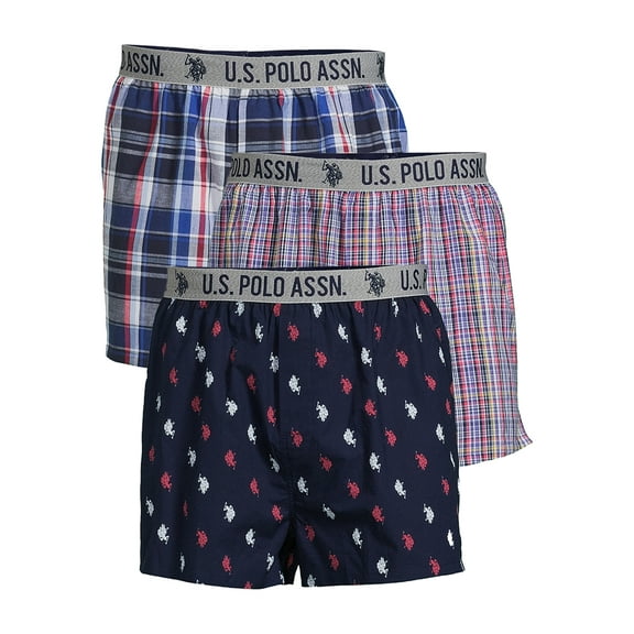 U.S. Polo Assn. Men's Boxers, 3-Pack, Sizes S-3XL