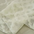 thumbnail image 3 of Nvzi Cenefa de encaje para cortina de cocina, diseño de mosaico marroquí, cenefa corta para café, bolsillo para barra, cortinas pequeñas para ventanas, 1 panel (51" x 16", blanco), 3 of 3