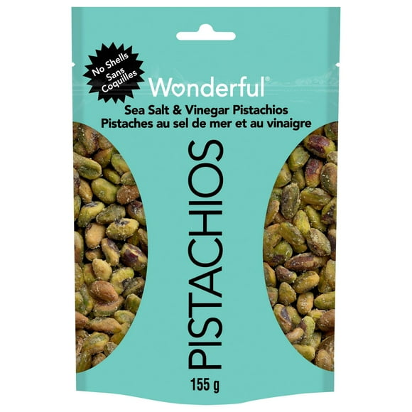 Wonderful No Shells Pistachios, Sea Salt & Vinegar, Sea Salt & Vinegar Pistachios