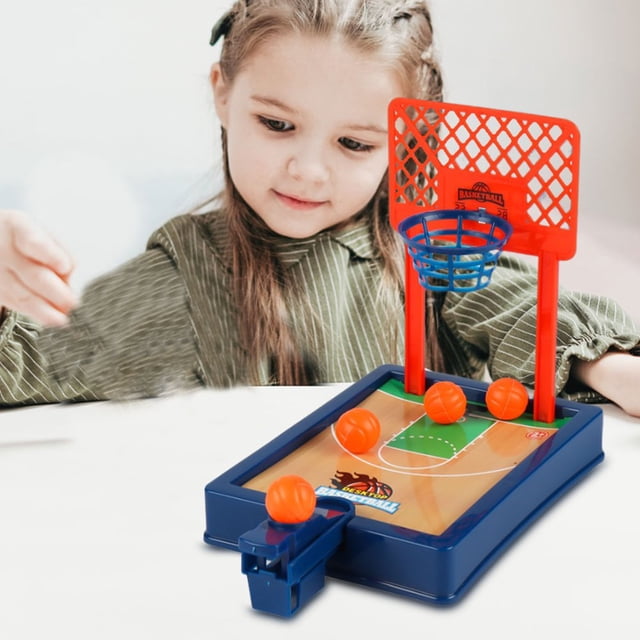 Dsseng Clearance Mini Desktop Basketball Game Stand Double Finger Shooting Machine Children‘s Parent-Child Interaction Best Gift