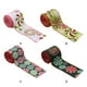 thumbnail image 4 of Bearachild Cinta para envolver regalos de Navidad Presentaciones navideñas Tela de cumpleaños Cinta con borde de alambre de Navidad Kits de decoración para fiestas Tipo B, 4 of 6