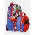 thumbnail image 3 of Marvel Spidey and Friends 14" Toddler Backpack with Lunch Kit - Blue, 3 of 5