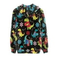 thumbnail image 3 of DISNIMO Christmas Sweatshirts Dinosaur Snowflake Printed Hoodies Zip Up Hooded Sweatshirts Long Sleeve Jacket Coat with Pockets, 4XL, 3 of 5