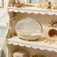 thumbnail image 3 of TFYZYY Extra Large Dinosaur Shaped Sand Bath House for Hamsters, Gerbils, and Small Pets, Curved Bottom, Side Door Design for Easy Cleaning and Minimal Sand Spillage, 3 of 7