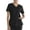 Black, variant on Unisex Solid V-Neck Scrub Top WM01T895