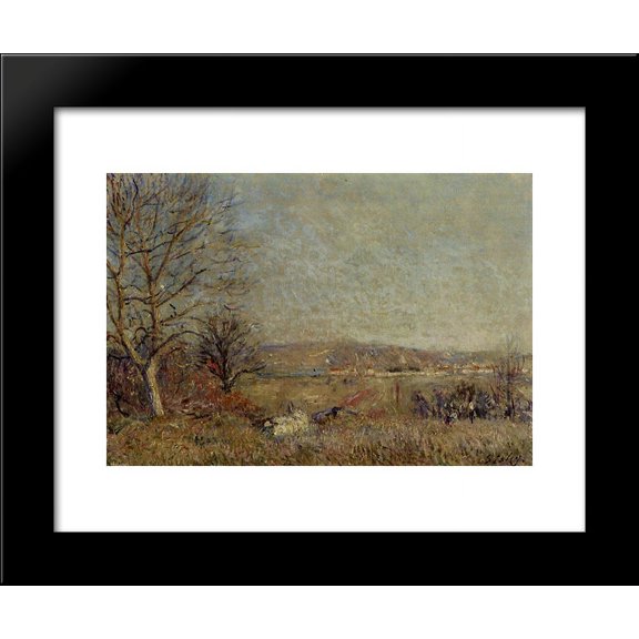 The Plain of Veneux, View of Sablons 20x24 Framed Art Print by Alfred Sisley