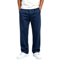 thumbnail image 3 of Rvasteizo Boys Fall Winter Sweatpants School Uniform Strentch Straight Leg Elastic Waist Outdoor Casual Trousers 9 Years, 3 of 5