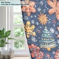 thumbnail image 4 of Yayeee Window Curtains Light Filtering 63"x42" Grommet Panel Pair Home Living Room Decor, Christmas Splendor, 4 of 7