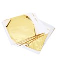 thumbnail image 3 of 100 hojas de imitación de pan de oro, hojas de papel de aluminio dorado grandes, plegables y cortables para dorar, manualidades, pintura para uñas, 3 of 15