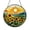 Acrylic 3.5 Inch, variant on Floral Sunflower Stained Glass Style Suncatcher Window Decor, Garden Art Design, Decorative Glass Style Window Hanging for Cheerful Home Interior