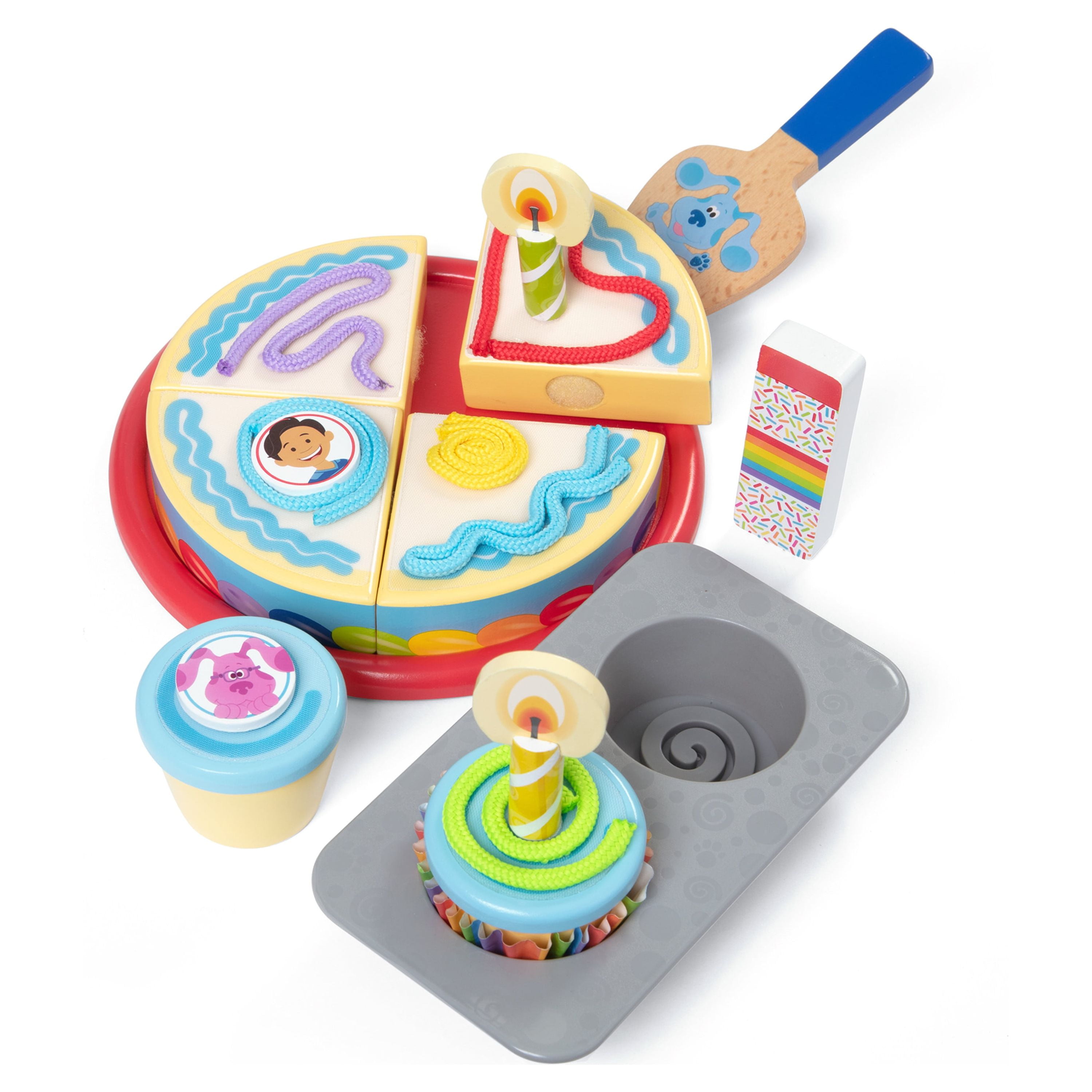 Melissa & Doug Blue's Clues & You! Wooden Birthday Party Play Set (38 Pieces)