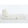 thumbnail image 7 of Modern Fabric Single Sofa Bed for Balcony, Bedroom & Living Room (85×80×75cm), 7 of 7