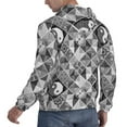thumbnail image 6 of Wukai Yin Yang With Black And White Print Men Hoodies Fleece Sweatshirts Long Sleeve Sweaters Pullover Fall Outfits Winter Clothes-X-Large, 6 of 7
