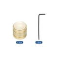 thumbnail image 3 of Uxcell Dome Knobs Guitar Knob 6mm White Shell Top Gold Metal Volume Tone Control with Inner Hexagon Spanner 2 Pack, 3 of 6