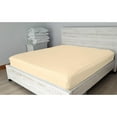 thumbnail image 3 of DNG Creations Zipper Fitted Sheet - Includes ( 1 Elastic Fitted Sheet And 1 Base Zipper On Sheet )100% Egyptian Cotton 6 Inch Deep Pocket ( Solid Ivory - Queen ), 3 of 9