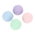 (2Pack) 4Pcs Cat Cotton Rope Balls with Rustling Stone Boredom Relief
