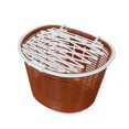 thumbnail image 3 of Rack with Lid Easy to Install Handlebar Bike Basket Front Basket brown, 3 of 9