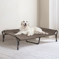 thumbnail image 4 of Veehoo Cooling Elevated Dog Bed with Guardrail & Slope Headrest, Teslin Mesh, X Large, Brown, 4 of 8