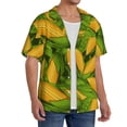 thumbnail image 2 of Gukieu Fresh Corn 1 Print Men's Short-sleeved Shirts, Button-down Pocket Shirts, T-shirts, Beach Vacation Travel Summer Clothing-X-Large, 2 of 5