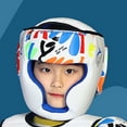 thumbnail image 3 of Casco de boxeo Unisex pa proteger las mejillas de material cuero PU extraíble Kickboxing casco de boxeo suave pa suministros de práctica Kate Teen Blanco S SM SunniMix Casco de boxeo, 3 of 6