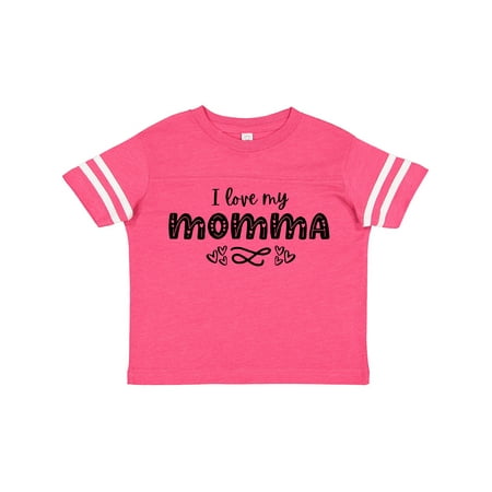 

Inktastic I Love My Momma with Hearts Boys or Girls Toddler T-Shirt
