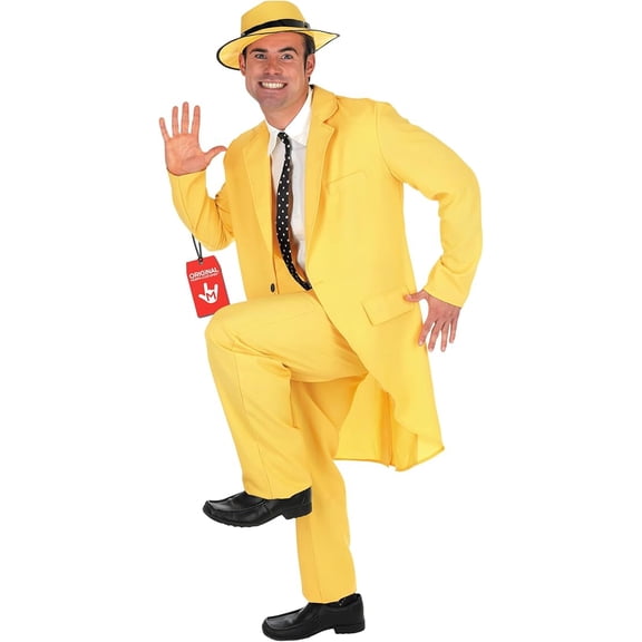 Fun Shack Yellow Suit Mens Halloween Costume for Mens Yellow Medium
